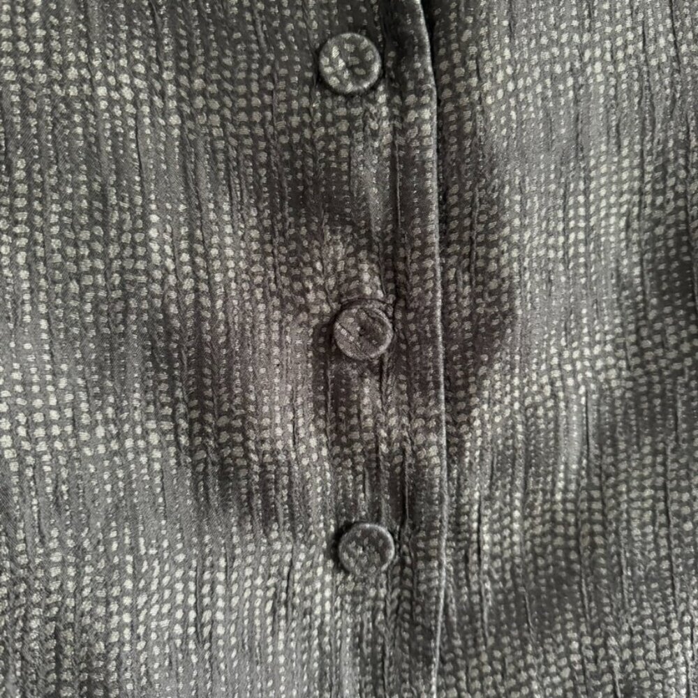 Eileen Fisher Eclipse Jacquard Silk Jacket Women's Size Small Artsy Lagenlook - Picture 6 of 12